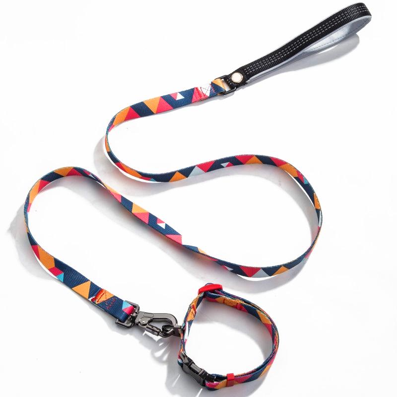 Geometric Collar, Lead, Harness Collars, Leads & Harnesses Pet Wiz Collar & Lead - Small - 1m  