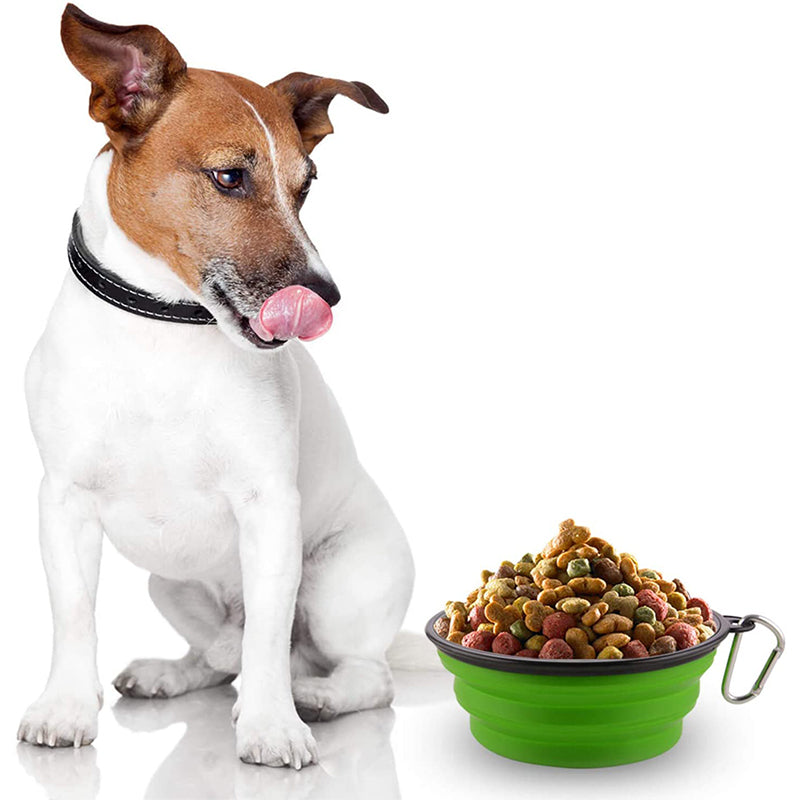 Collapsible Silicone Bowl for Dogs - 350ml Feeding Pet Wiz   