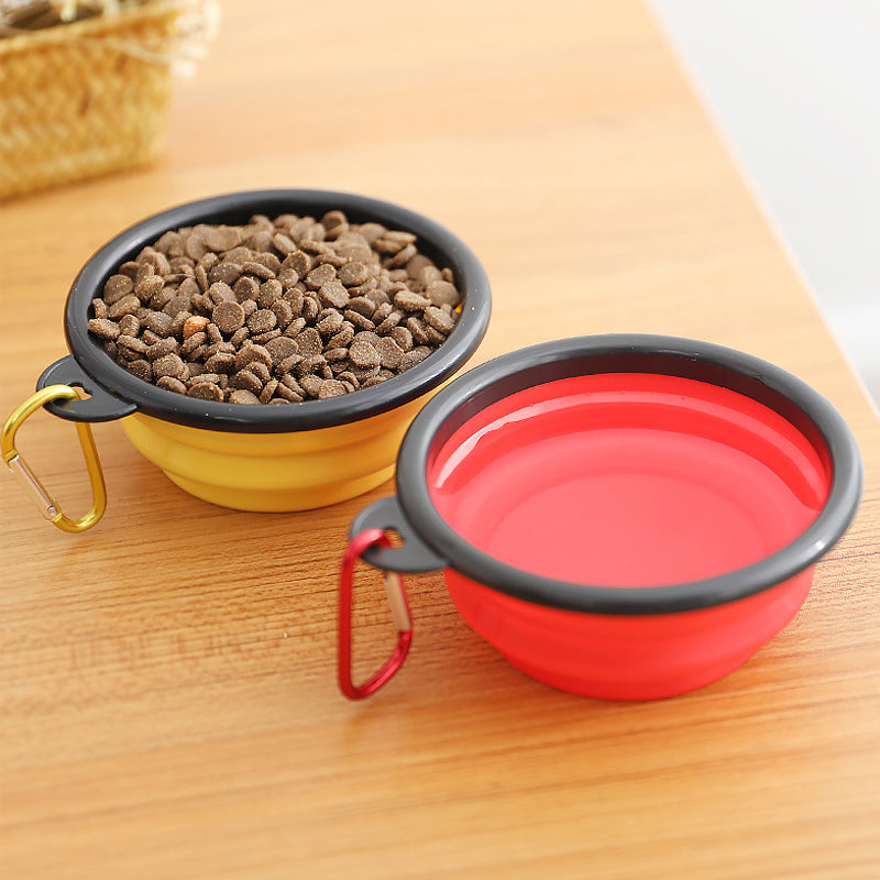 Collapsible Silicone Bowl for Dogs - 350ml Feeding Pet Wiz   