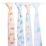 Extra Large Super Soft Muslins - Animal Designs - Gift Pack Baby Health Ana Wiz   