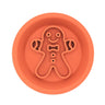 Festive Slow Feeder Pet Bowl & Licking Mat  Pet Wiz Gingerbread Man  
