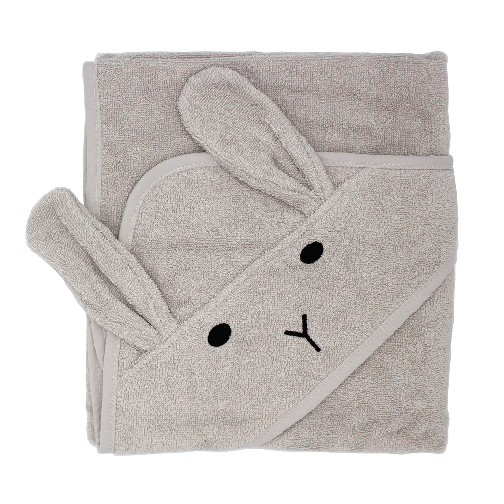 100% Organic Cotton Hooded Baby Bath Towel  ana baby Rabbit  