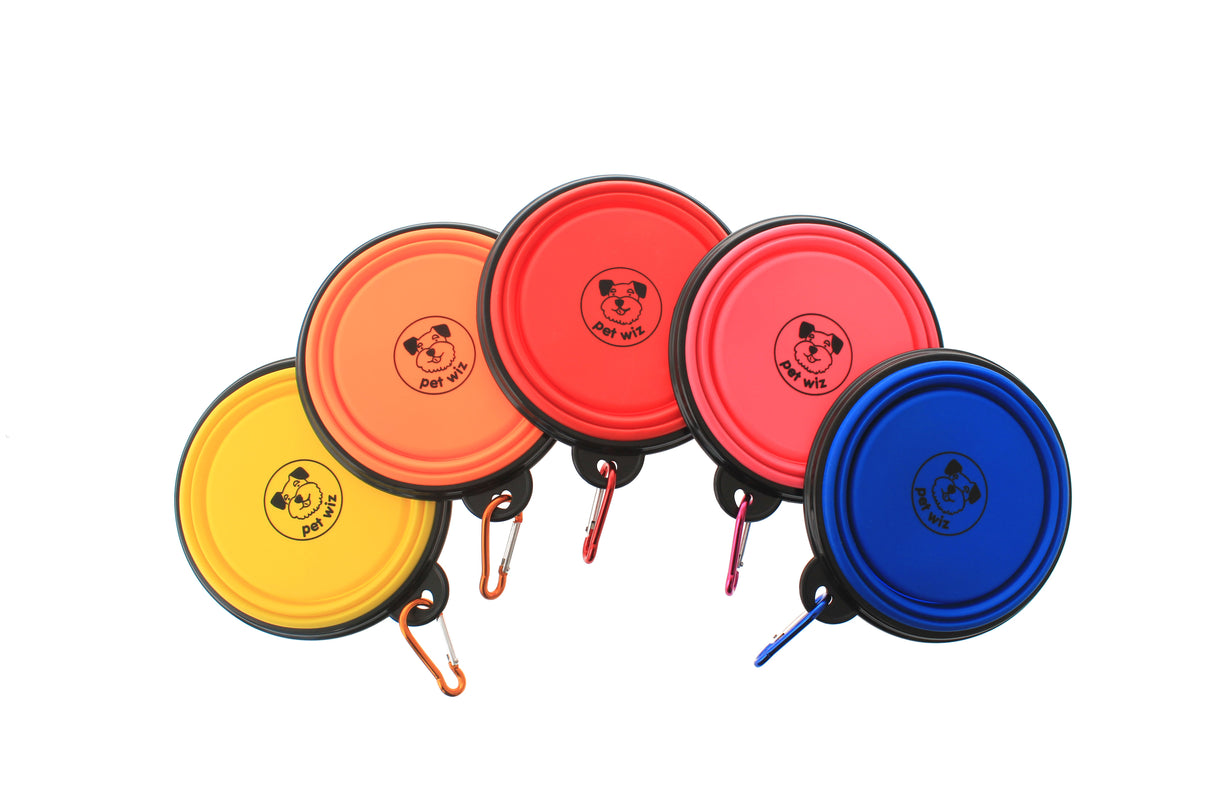 Collapsible Silicone Bowl for Dogs - 350ml Feeding Pet Wiz   