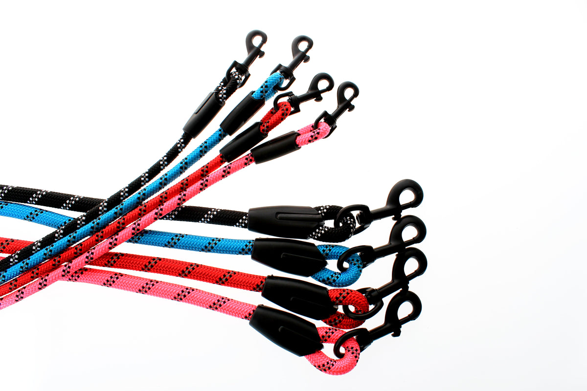 Combat Rope Lead Dog Rope Lead With Reflective Stitching and Padded Handle - Size & Col ...
