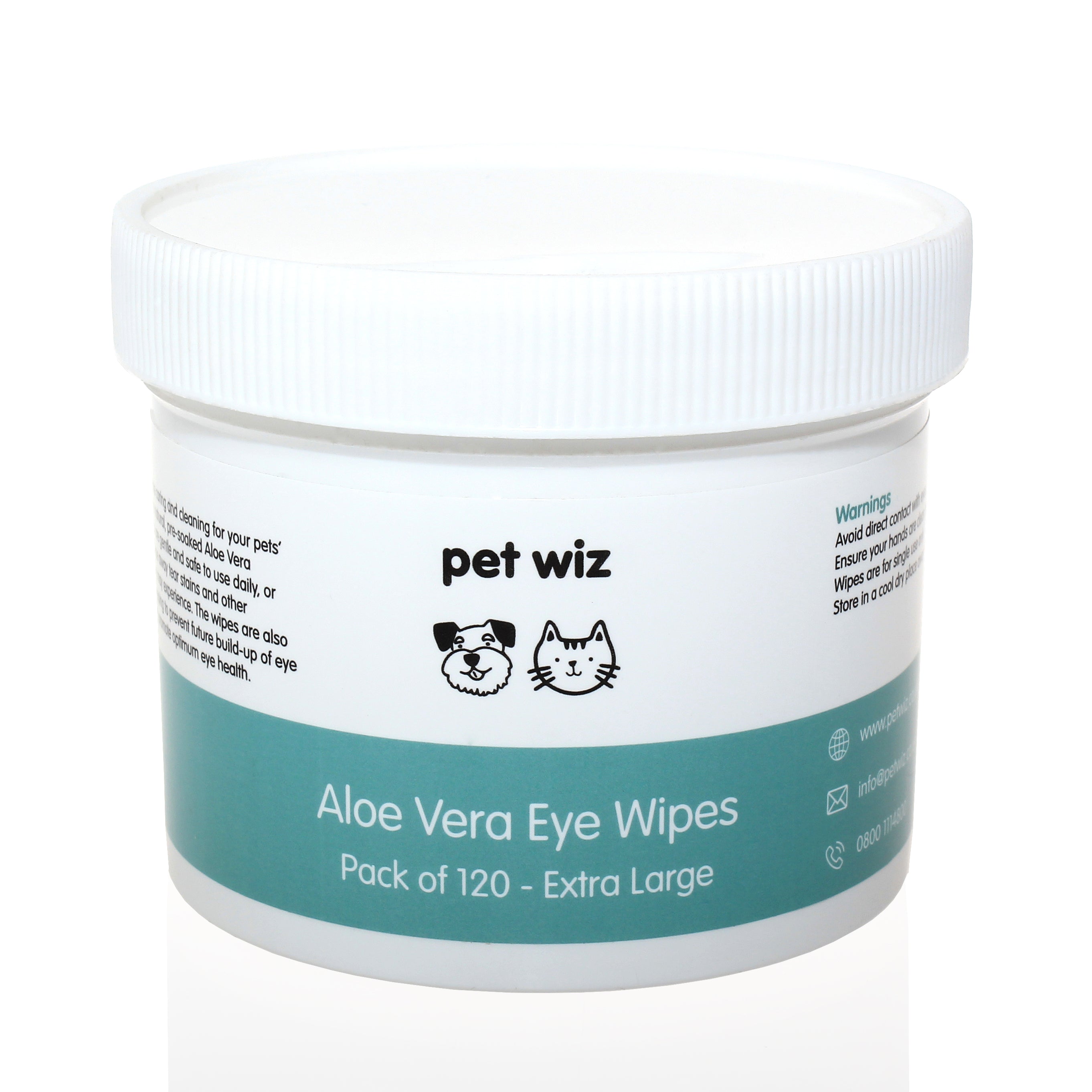 Pets Empire Pet Wipes Dog Cleaning Wipes Natural Aloe Effective