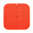 Silicone Licking Mat - Providing Mental Stimulation and  Anxiety Relief Feeding Pet Wiz Orange  