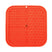 Silicone Licking Mat - Providing Mental Stimulation and  Anxiety Relief Feeding Pet Wiz Orange  