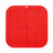 Silicone Licking Mat - Providing Mental Stimulation and  Anxiety Relief Feeding Pet Wiz Red  
