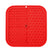 Silicone Licking Mat - Providing Mental Stimulation and  Anxiety Relief Feeding Pet Wiz Red  