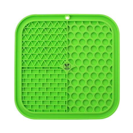 Silicone Licking Mat - Providing Mental Stimulation and  Anxiety Relief Feeding Pet Wiz Green  