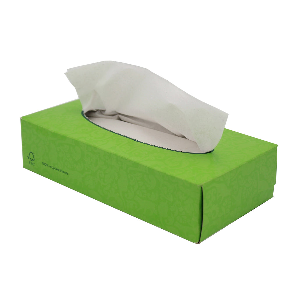 White Facial Tissues, Made from 100% Recycled Materials Tissues ANAGEL   