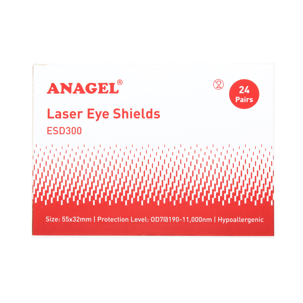 Laser Eye Shields (Box of 24 Pairs)  ANAGEL   