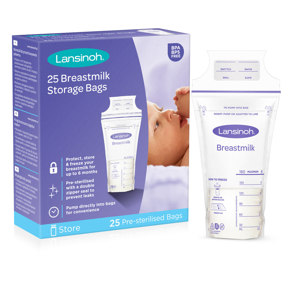 Lansinoh Milk Storage Bags (25 bags) Breast Feeding Ana Wiz 25 Pack  