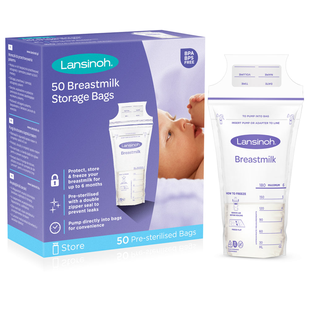 Lansinoh Milk Storage Bags (25 bags) Breast Feeding Ana Wiz 50 Pack  