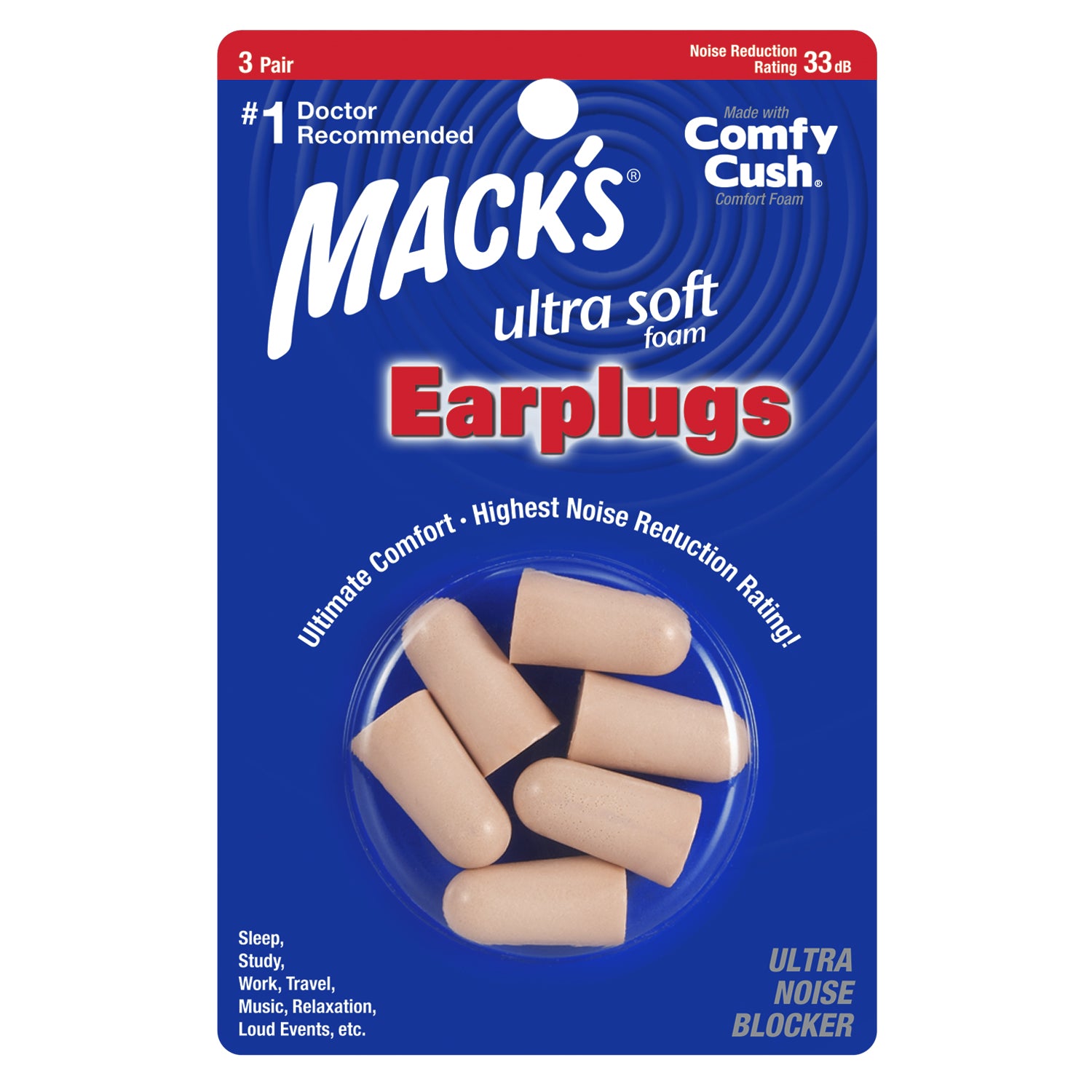 Mack's - High Performance Ultra Soft Foam Earplugs