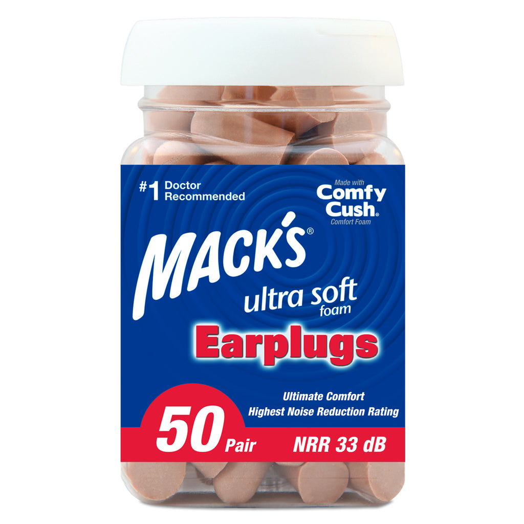 Mack's - High Performance Ultra Soft Foam Earplugs Earplugs Mack's 50 Pairs  
