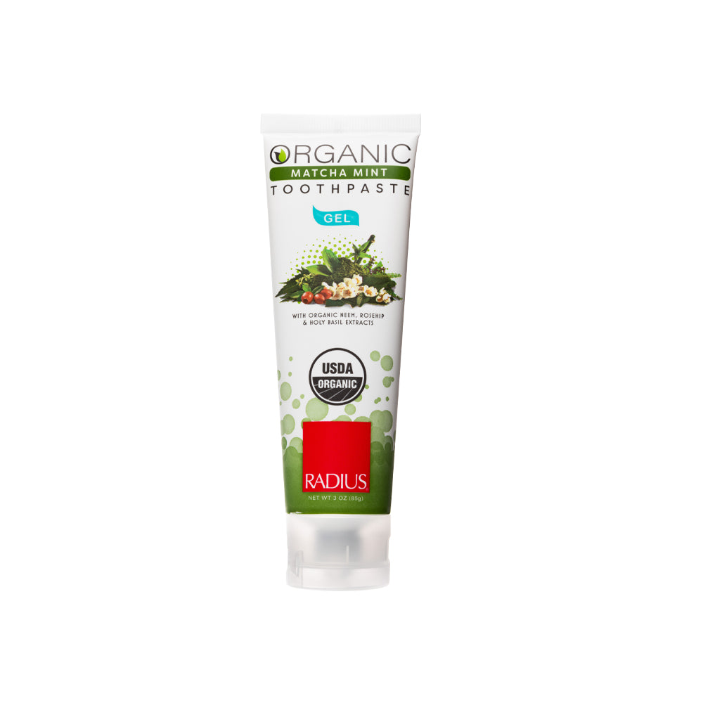 Toothpaste Gel USDA Organic Matcha Mint Toothpaste RADIUS   