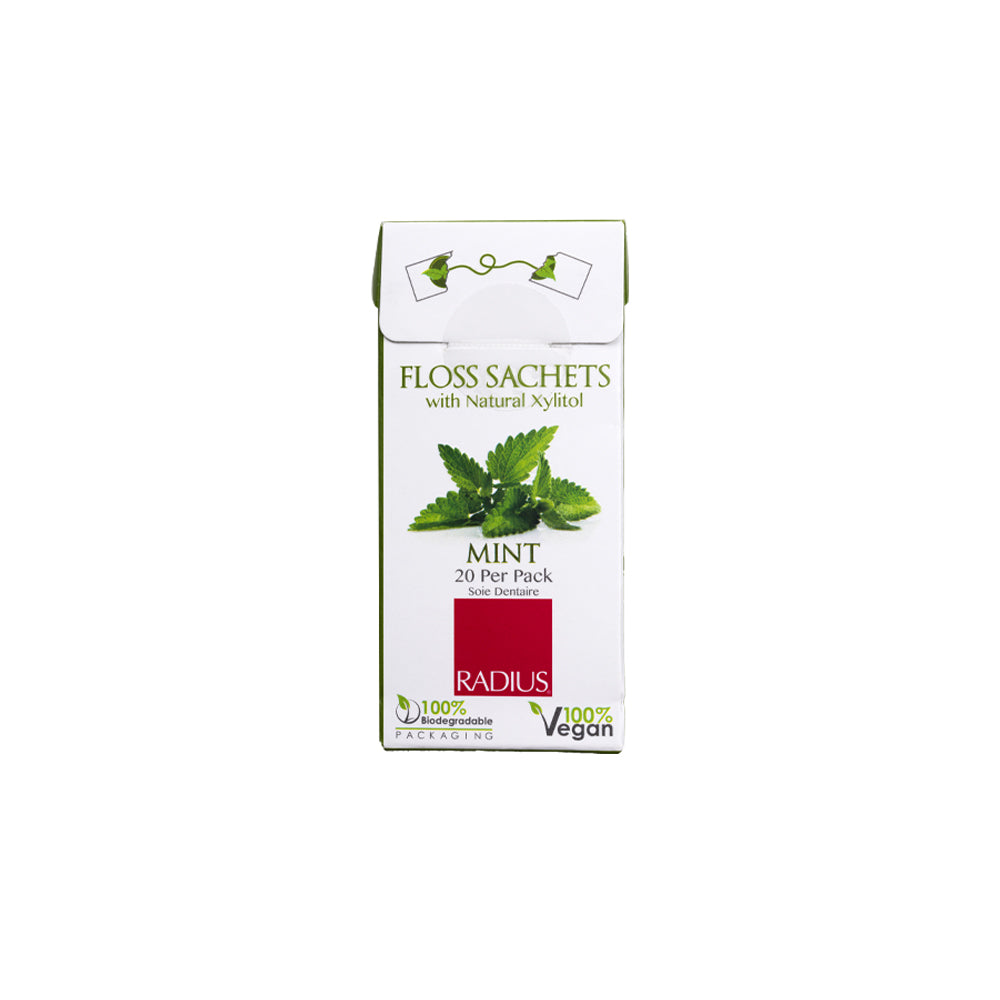 Floss Sachets, Vegan Xylitol Mint (1 Pack) Dental Floss RADIUS   