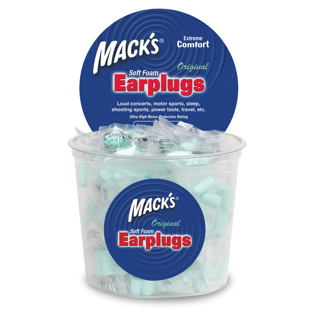 Mack's - Original Soft Foam Earplugs Earplugs Mack's 100 Pairs Individually Wrapped  