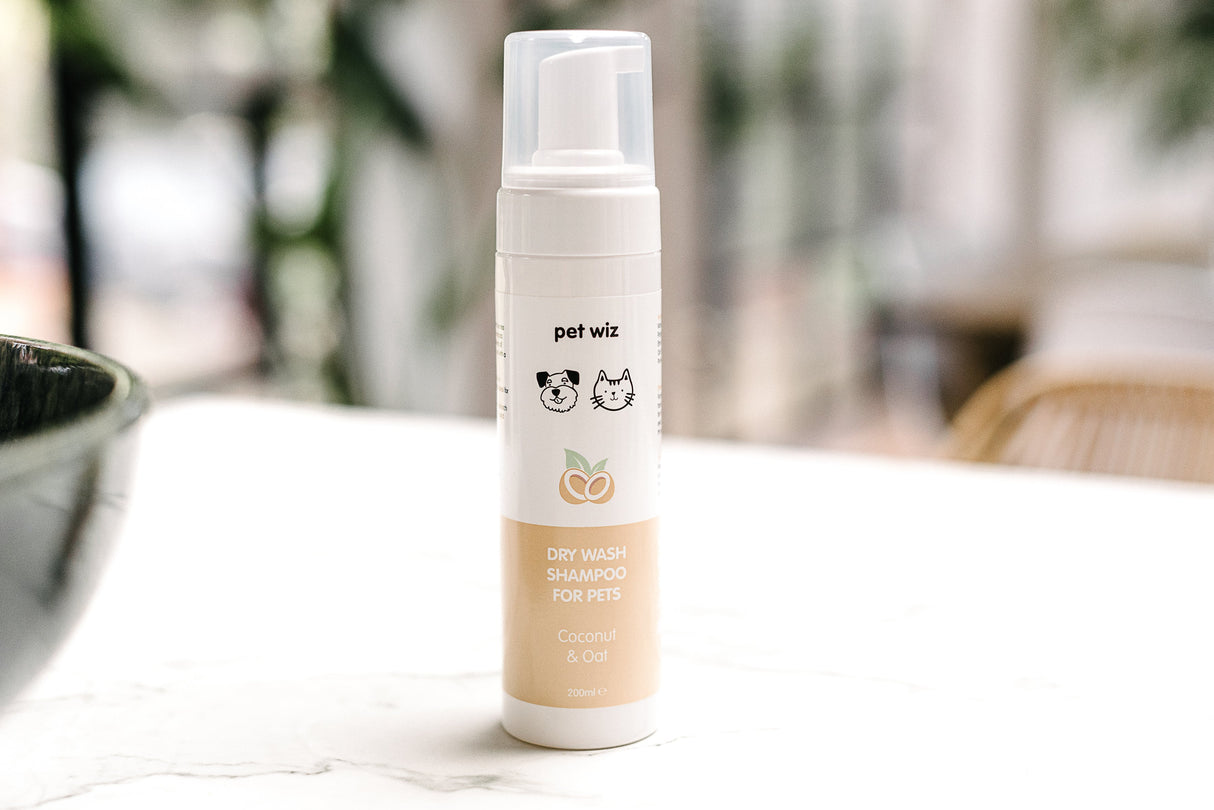 Dry Wash Shampoo for Pets – Soothing & Deodorising.  Pet Wiz   
