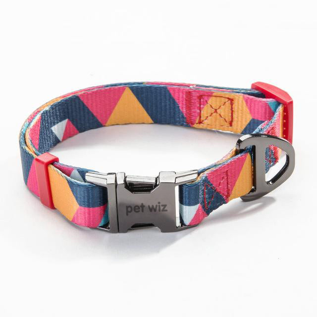 Geometric Collar, Lead, Harness Collars, Leads & Harnesses Pet Wiz Collar - Small  