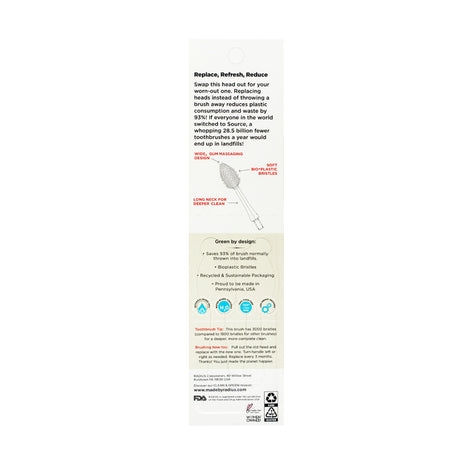 Brush Head Replacements (2 Pack) Toothbrush RADIUS   