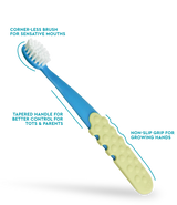Totz Plus Brush (3 Years +)  RADIUS Blue w/ Yellow Grip  