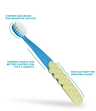 Totz Plus Brush (3 Years +)  RADIUS Blue w/ Yellow Grip  