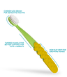 Totz Plus Brush (3 Years +)  RADIUS Lime Green w/ Yellow Grip  
