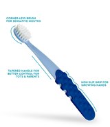 Totz Plus Brush (3 Years +)  RADIUS Blue w/ Navy Grip  