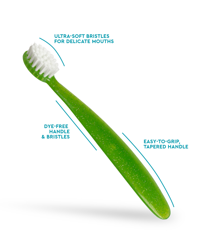 Radius Toothbrush, Totz Brush 18 Months+ (Assorted Colours) Toothbrush Radius Green  