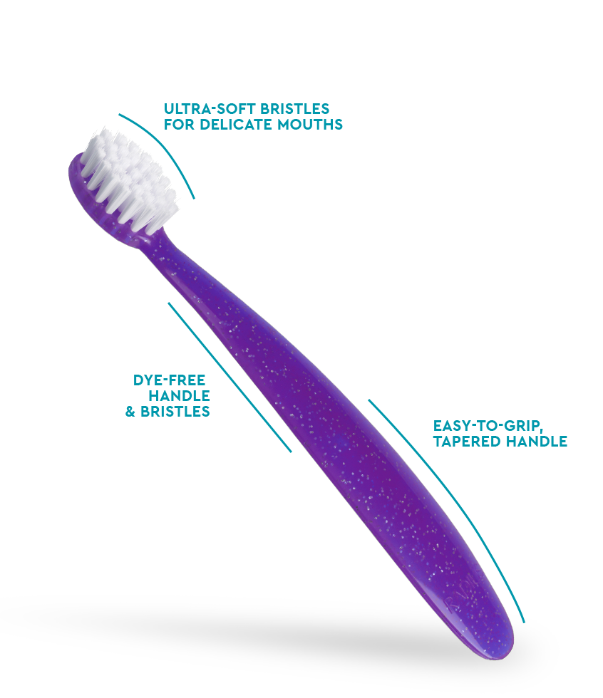 Radius Toothbrush, Totz Brush 18 Months+ (Assorted Colours) Toothbrush Radius Purple  