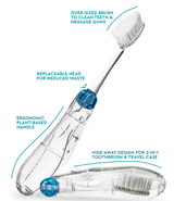 TOUR Travel Brush  RADIUS Sapphire Blue  