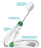 TOUR Travel Brush  RADIUS Emerald Green  