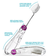 TOUR Travel Brush  RADIUS Amethyst Purple  