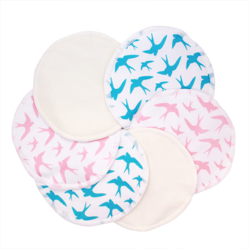 Washable Natural Bamboo Breast Pads Breast Feeding Ana Wiz Mixed Pack of 4 