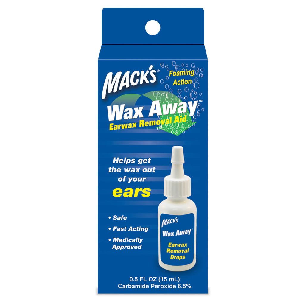 Mack's - Wax Away Earwax Removal System Earplugs Mack's Wax Away Earwax Removal System Only (No Bulb Syringe)  