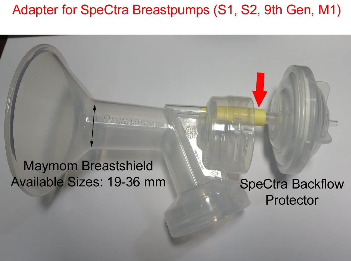 Flange for spectra, 17 mm w/valve/membrane/Flange adapter Breast Pump Accessories Maymom   