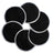 Washable Natural Bamboo Breast Pads Breast Feeding Ana Wiz Black Pack of 4 