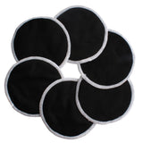 Washable Natural Bamboo Breast Pads Breast Feeding Ana Wiz Black Pack of 4 