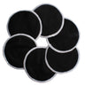 Washable Natural Bamboo Breast Pads Breast Feeding Ana Wiz Black Pack of 4 
