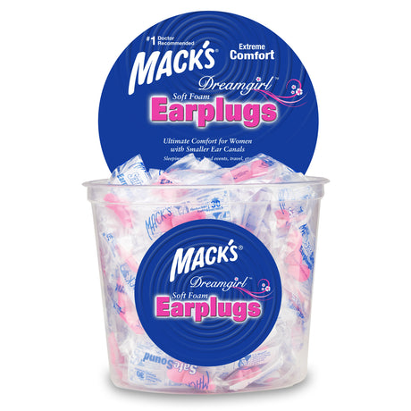 Dreamgirl Soft Foam Earplugs Earplugs Mack's 100 Pairs Individually Wrapped  