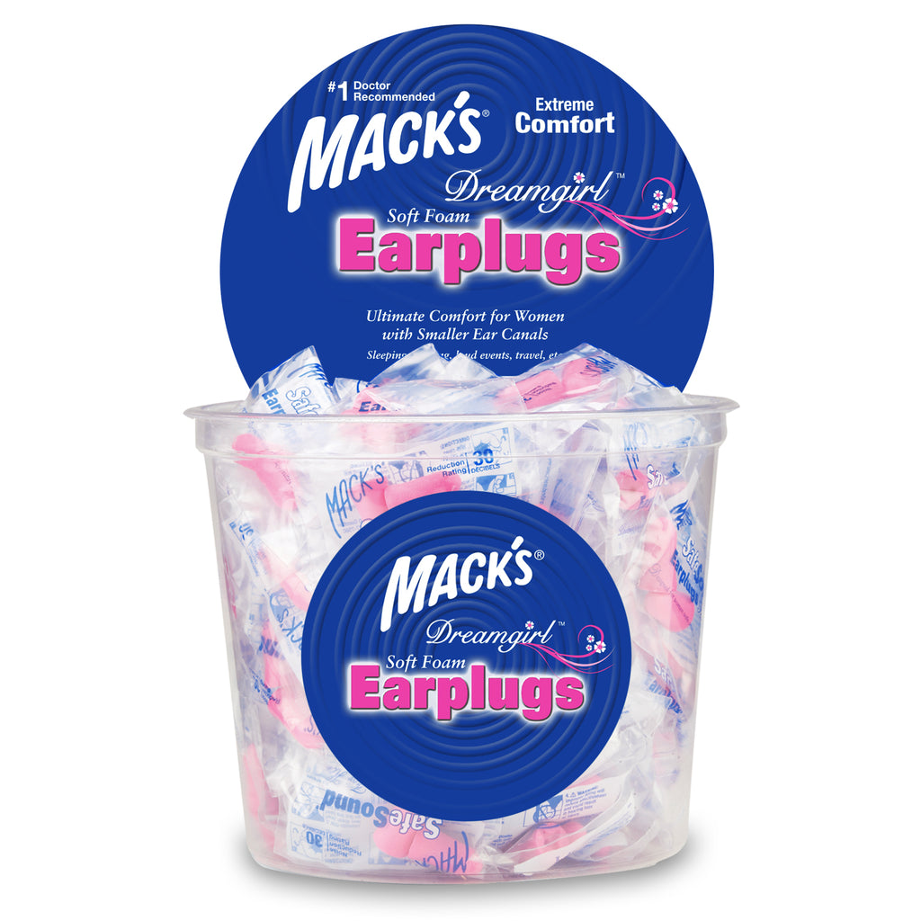Mack's - Dreamgirl Soft Foam Earplugs Earplugs Mack's 100 Pairs Individually Wrapped  