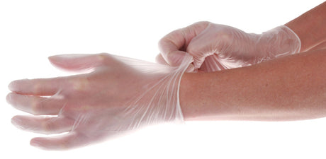 Disposable Powder Free Medical Grade Vinyl Gloves - Clear (Box of 100) Disposable Gloves Ana Wiz   