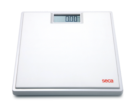 803 - Digital flat scale with high-quality two-component rubber surface Medical Scales Seca White  