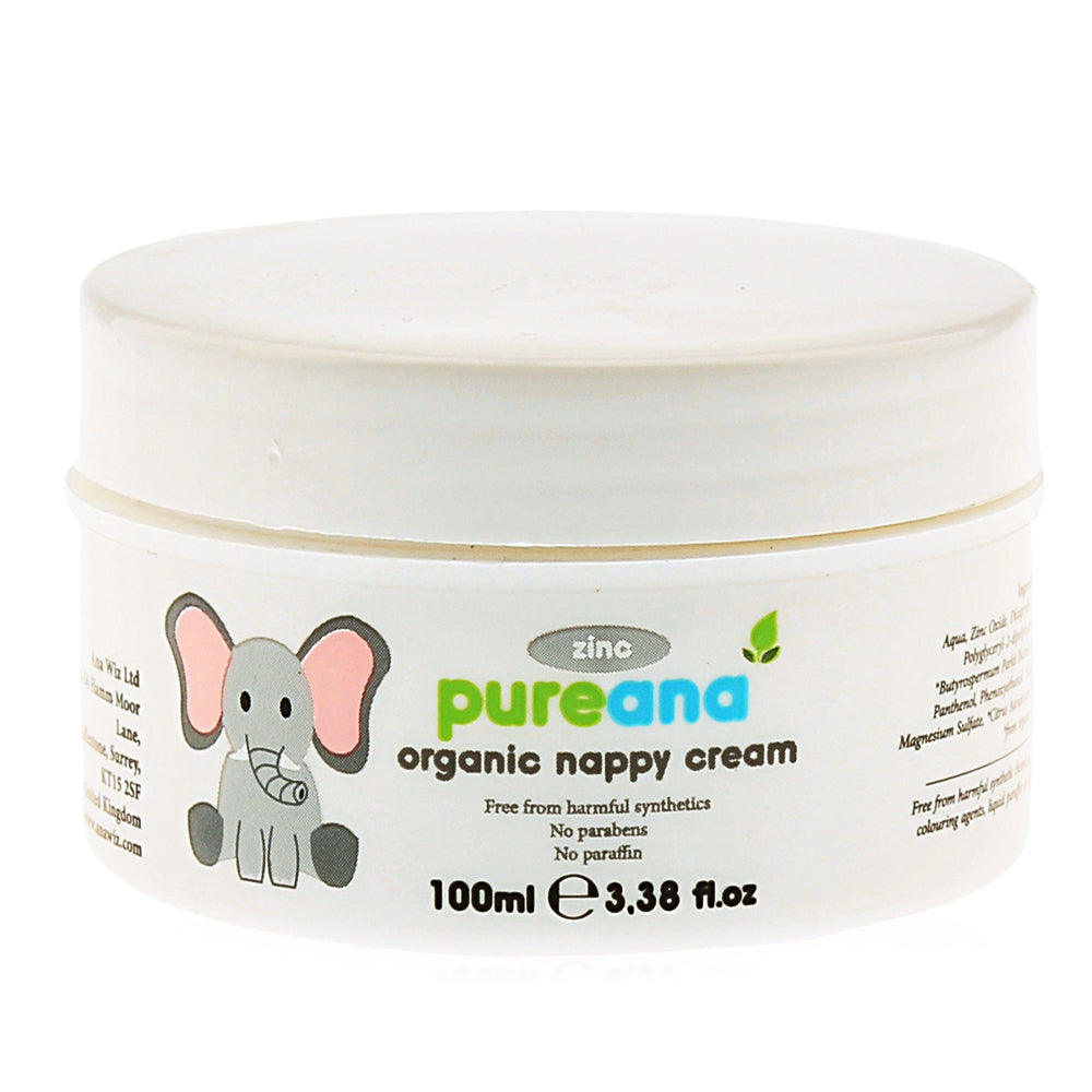 Organic Nappy Cream Aloe Vera 100ml Baby Health Pureana   