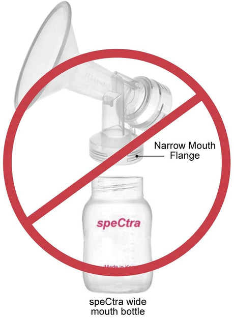 Flange for spectra, 17 mm w/valve/membrane/Flange adapter Breast Pump Accessories Maymom   