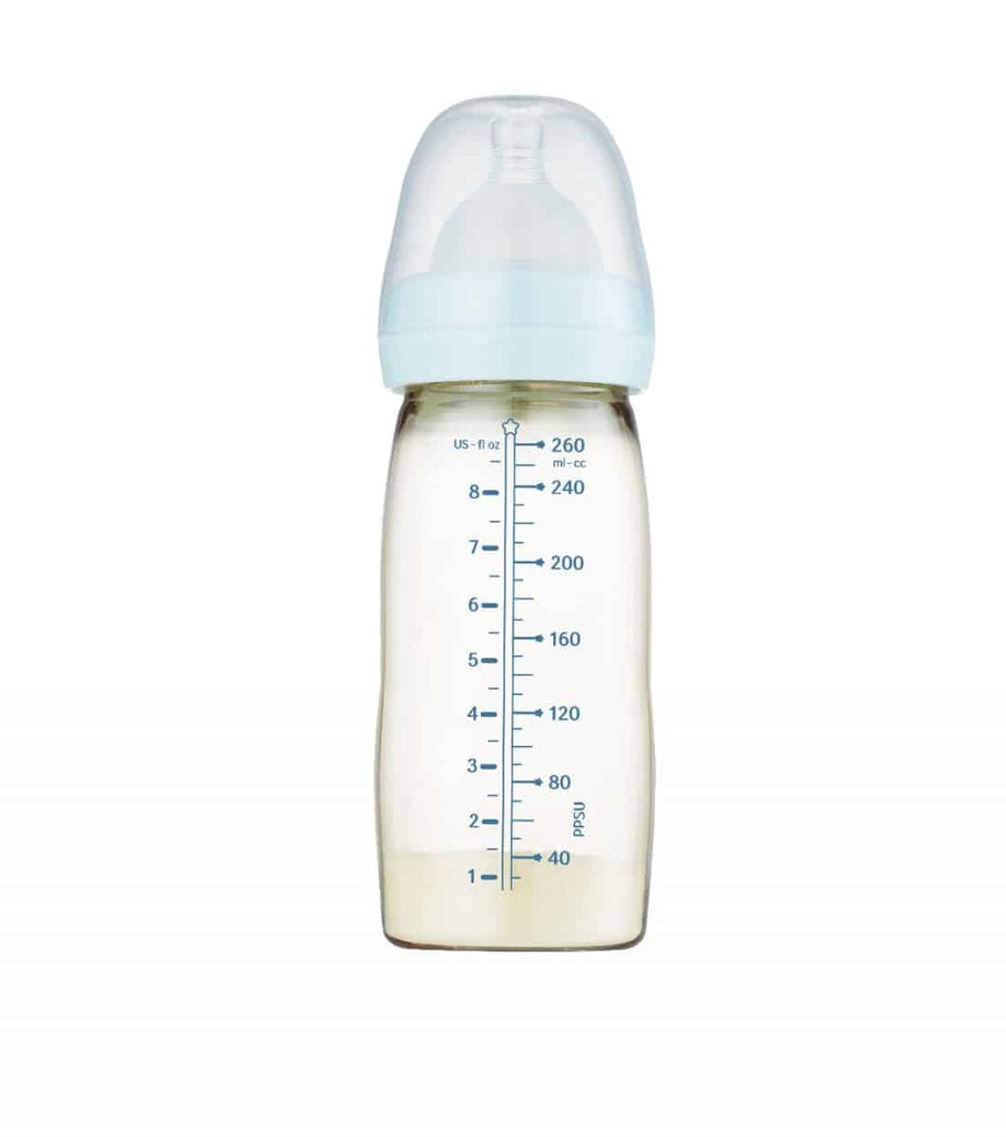 Premium Spectra PPSU Wide Neck Baby Bottle - 1 x 260ml Bottle with Medium Flow Teat  Spectra   