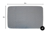 Two Pack of Large Reusable, Washable, Pet Pads in Grey (60cm x 90cm)  Pet Wiz   