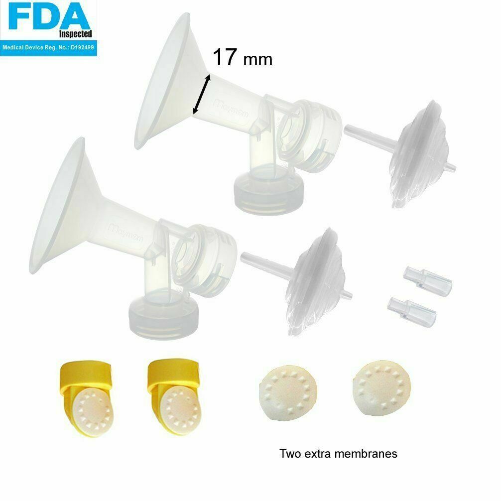 Maymom Breast Shield Set and Accessories for Medela Freestyle Breast Pump  Maymom 17mm  